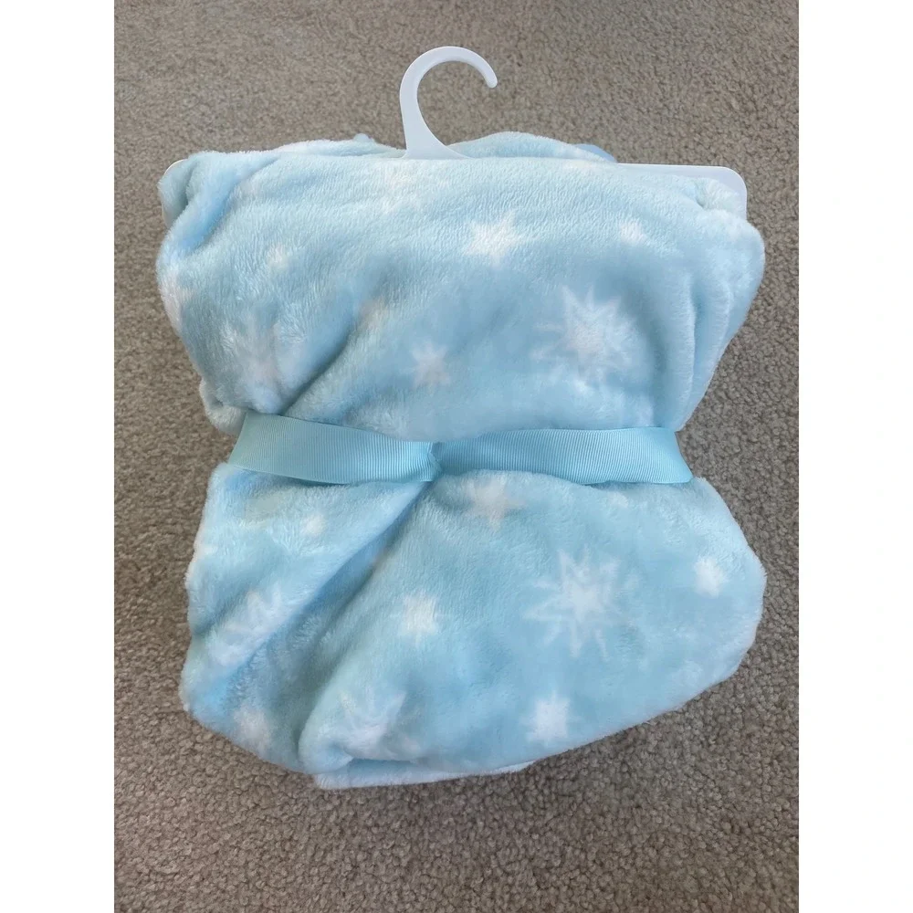 Dream + Play Baby 2-Piece Set Blue Elephant Security Blanket Teether Star Fleece